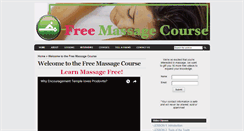 Desktop Screenshot of freemassagecourse.com