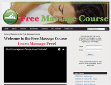 Tablet Screenshot of freemassagecourse.com